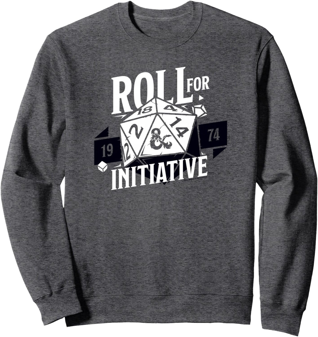 Dungeons &amp; Dragons Roll For Initiative 1974 Text Logo Sweatshirt