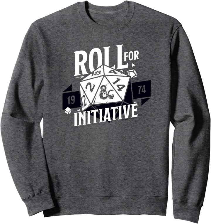 Dungeons &amp; Dragons Roll For Initiative 1974 Text Logo Sweatshirt