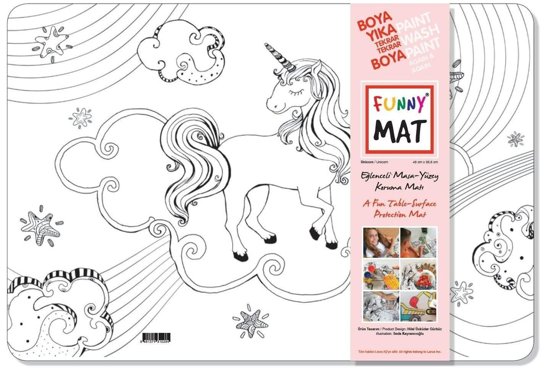 Akademie Kinder Funny Mat Unicorn