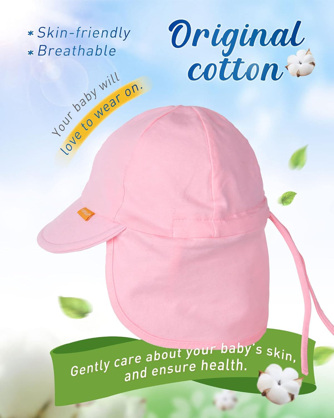 FURTALK Baby Kleinkind Sonnenhut UPF 50+ UV-Schutz Mädchen & Jungen Sommer Kappe Kinder Strand Mütze
