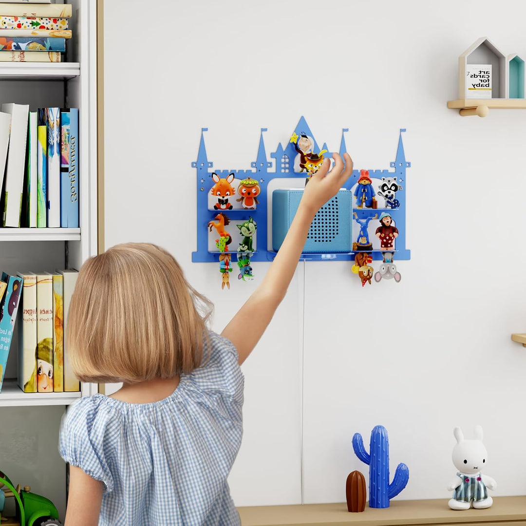 Tonie Regal Burg für Tonie & Toniebox Figuren, Vollständig Magnetisches Kinderzimmer Regal Display S