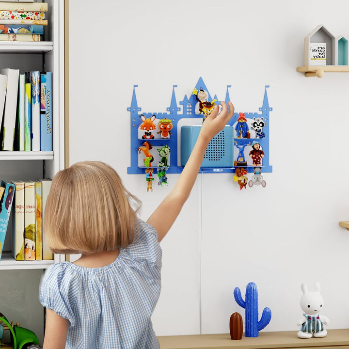 Tonie Regal Burg für Tonie & Toniebox Figuren, Vollständig Magnetisches Kinderzimmer Regal Display S