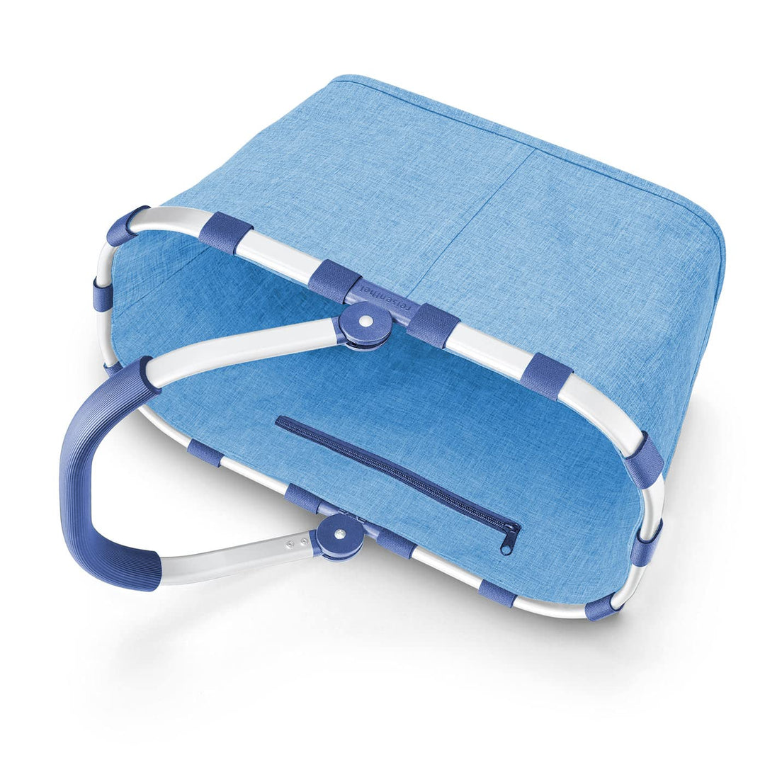 reisenthel carrybag twist azure– Stabiler Einkaufskorb mit viel Stauraum und praktischer Innentasche