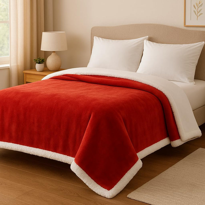 Betz Luxus Flanell Sherpa Kuscheldecke Flauschig Sofa Fleecedecke Verona - Wohndecke XXL Warm Sofade