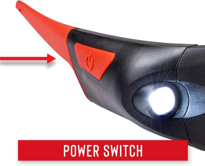 Coast SPG500 Wiederaufladbare LED-Sicherheitsbrille mit Beleuchtung, Bulls-Eye Spot-Strahl, ANSI Z87