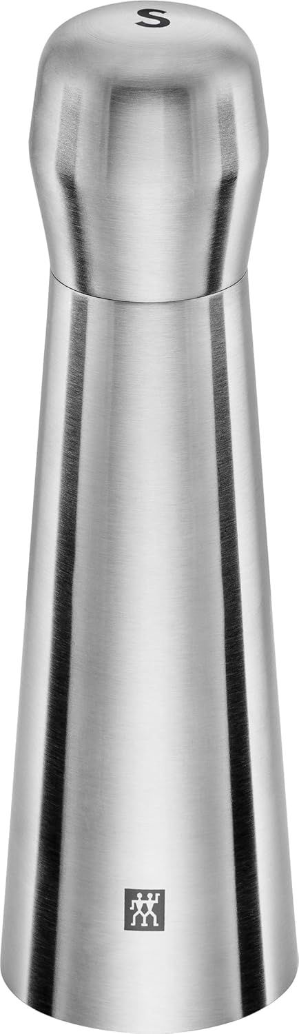 Zwilling 1003061 Salzmühle, 18/10 Edelstahl, Silber, 20 x 6 x 6 cm, Salzmühle