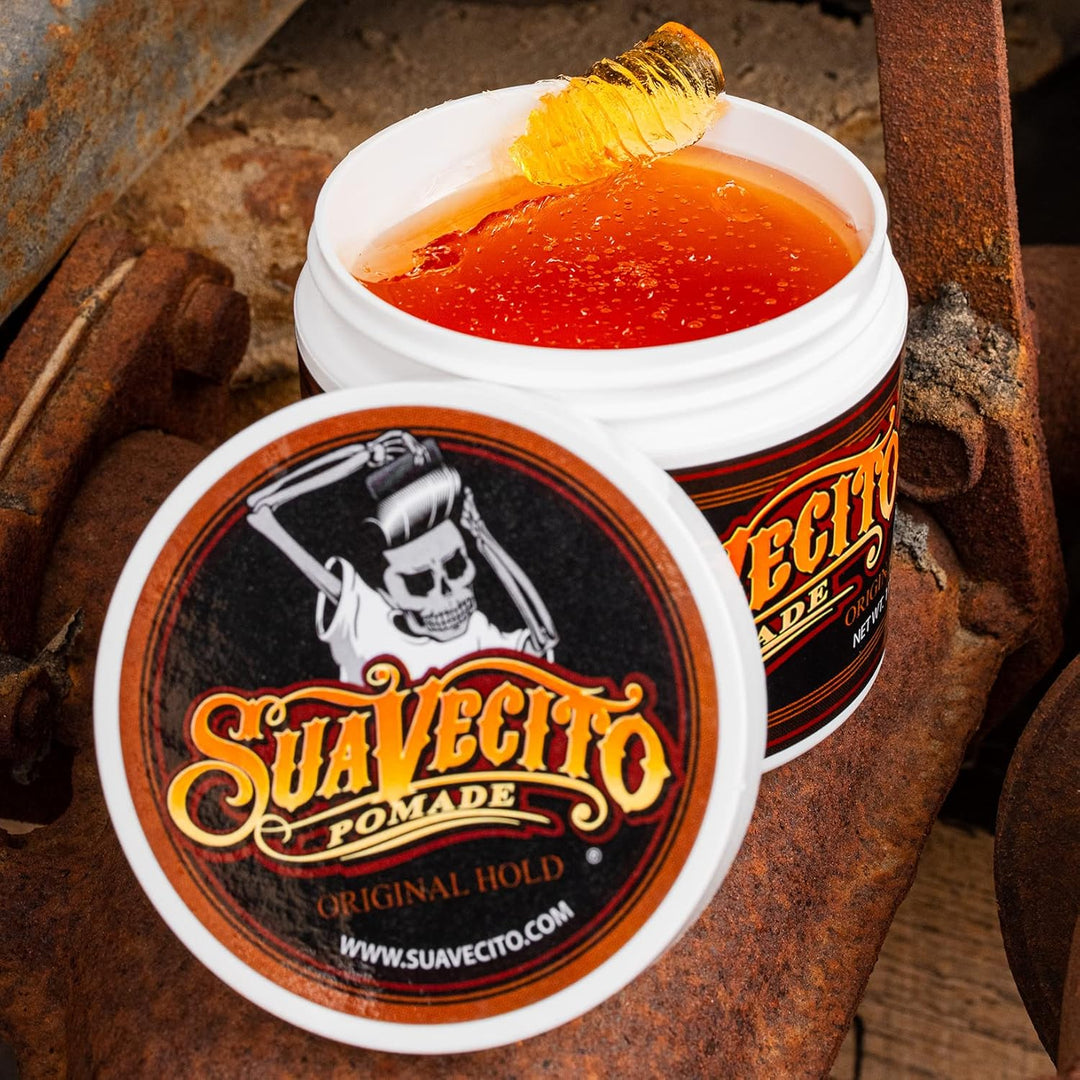Suavecito Pomade Original Hold, Medium Hold Hair Pomade For Men, Medium Shine Water Based Wax, 4oz/1