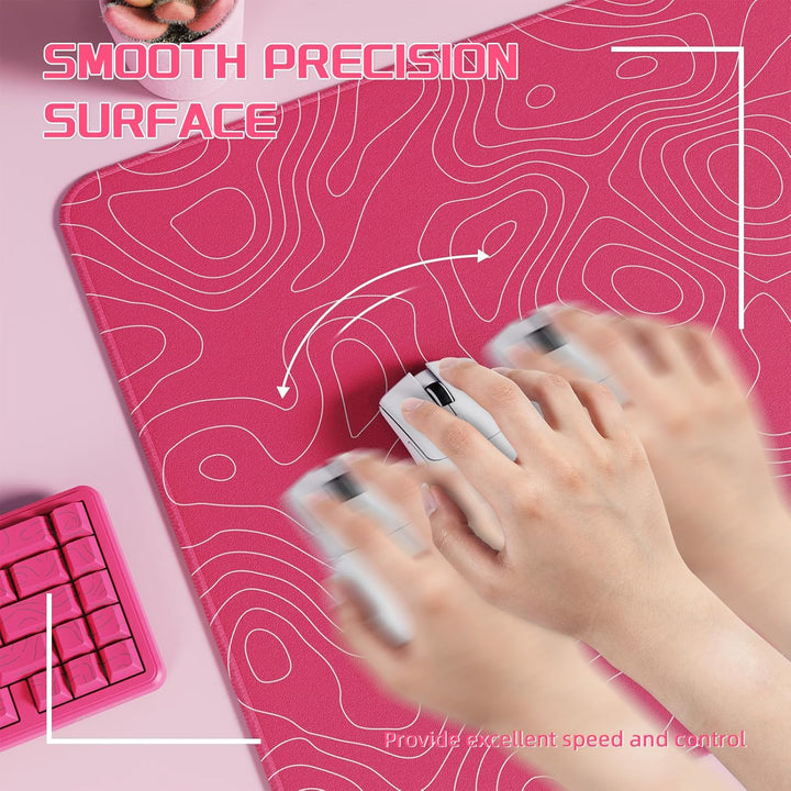LexonElec x Attack Shark Mittelgrosses Gaming-Mauspad, Desktop-Mauspad Aus Superfeiner Faser, 17,72