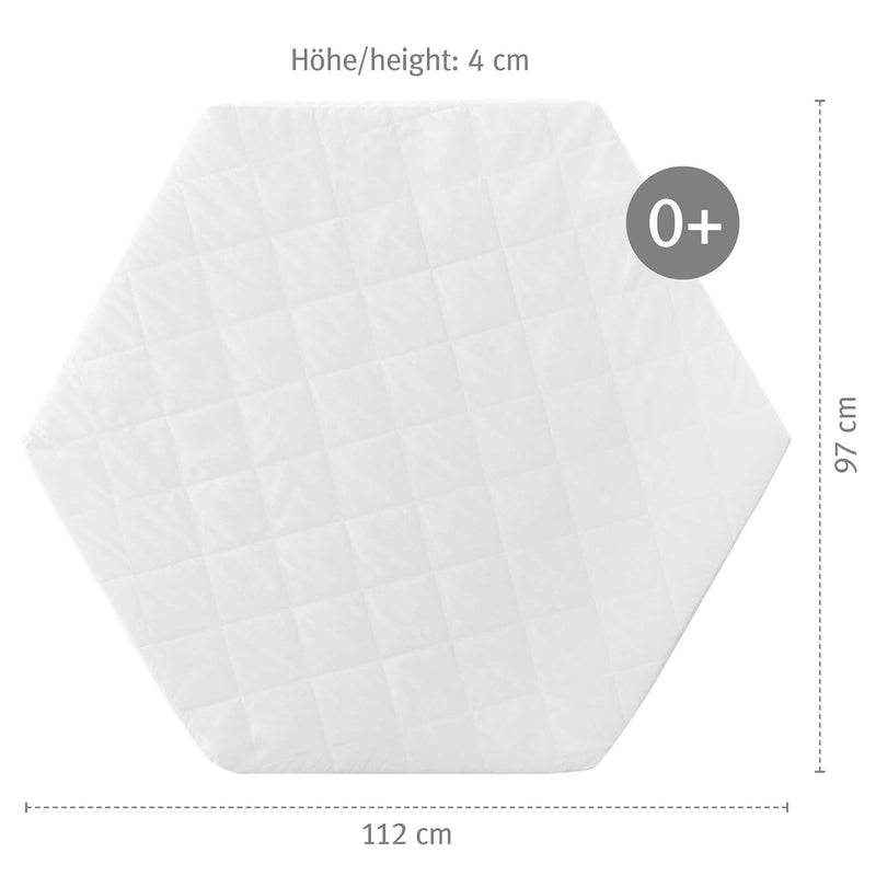 roba Laufgittermatratze 6 eckig - Matratze für Laufgitter / Laufstall hexagonal - Laufgittereinlage