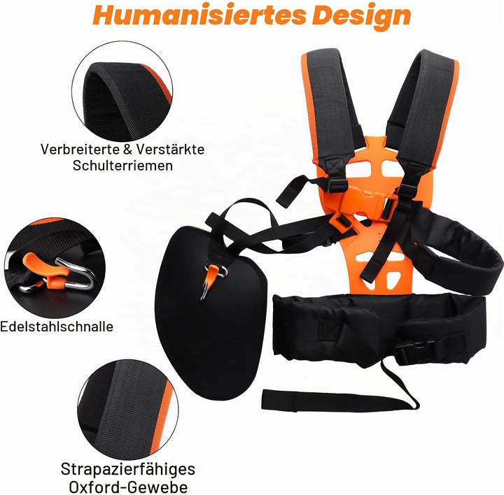 QKTYB Doppel Schultergurt Tragegurt Profi Schulterriemen Motorsense Trimmer Schultergurt für Motorse