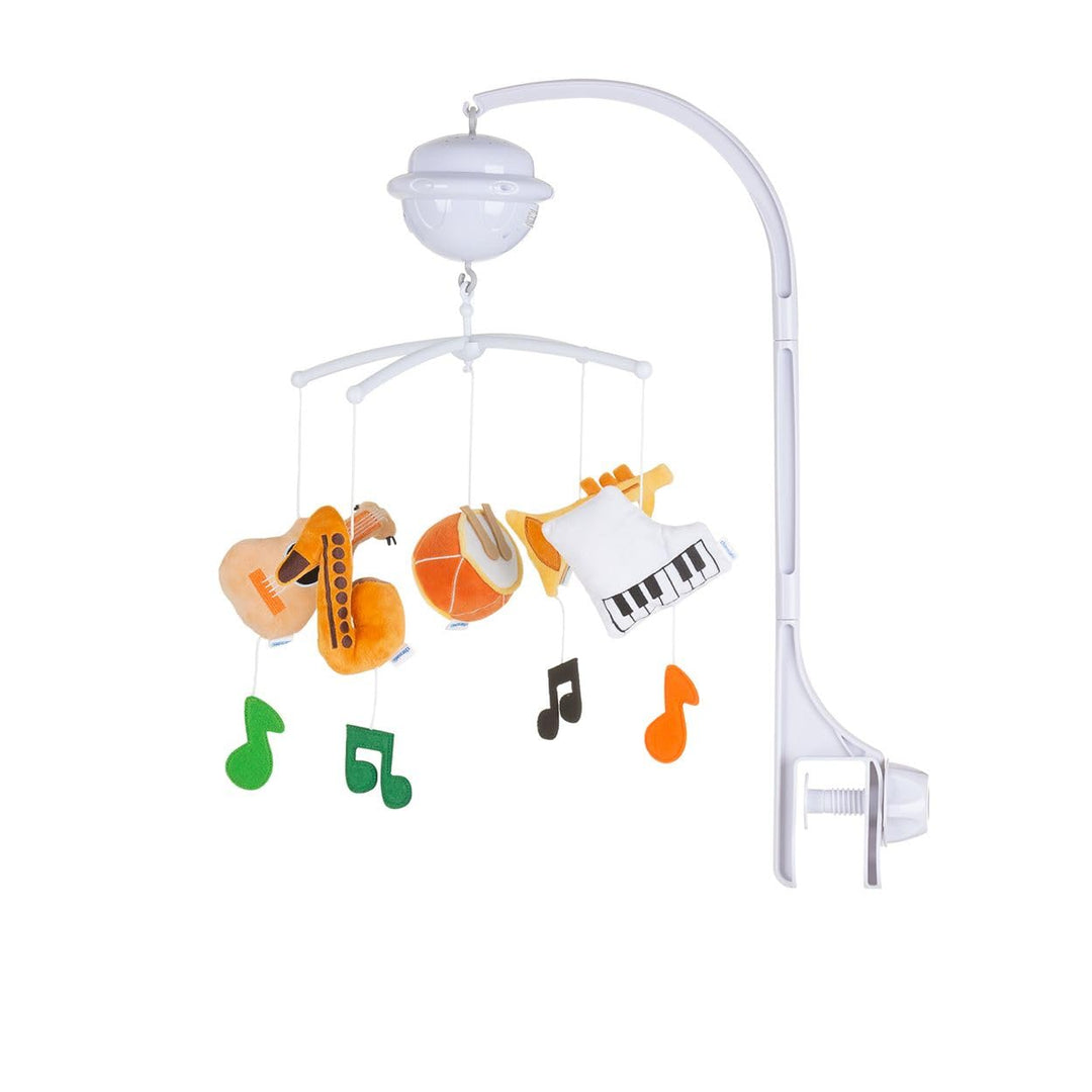 Chipolino Musikmobile Bluetooth-Funktion Projektor Plüschfiguren Universalklemme orange, orange