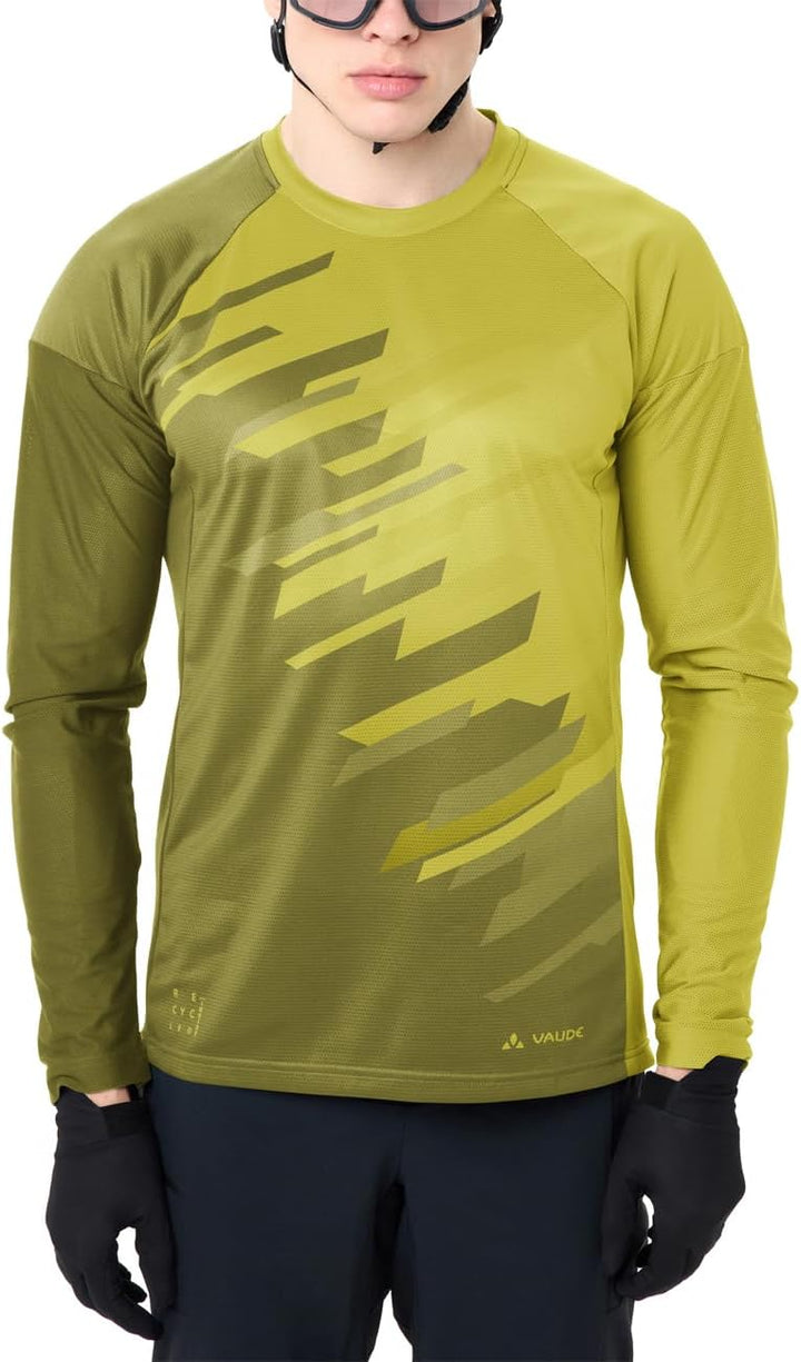 VAUDE T-Shirt Men's Moab LS T-Shirt VI XXL Dark Leaf, XXL Dark Leaf
