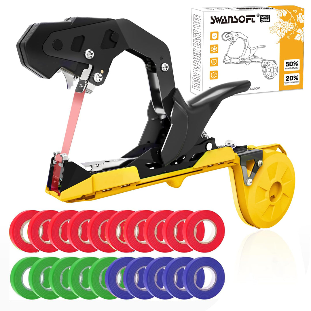 SWANSOFT B13 Pflanzenbindemaschine, 50mm Bindezange für Pflanzen Profi, Bindemaschine Pflanzen für T