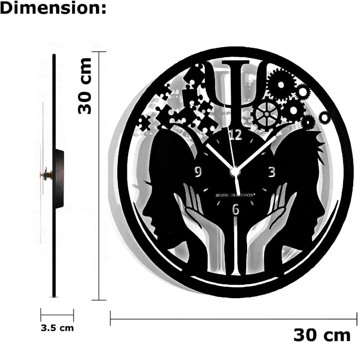Instant Karma Clocks Wanduhr Psychologie Geschenkidee Klinische Psychiater Arzt Krankenhaus