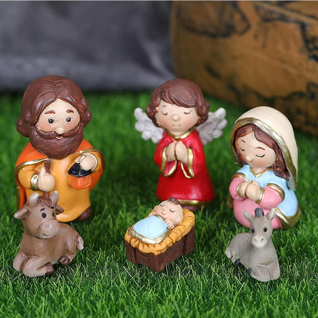 Mineatig Krippensets Für Weihnachten, Krippenfiguren Set, Harz Weihnachtsfiguren, Krippenset, Harz K