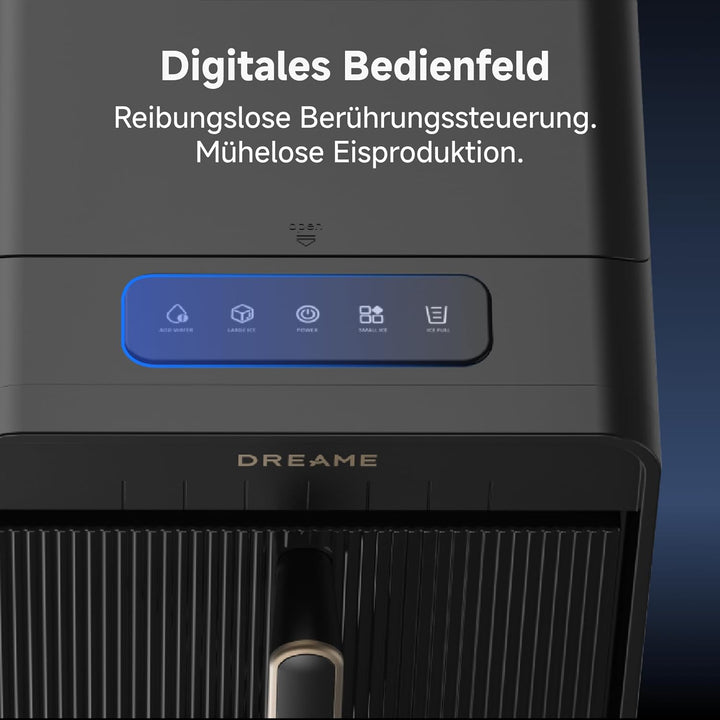 dreame Aura Eiswürfelmaschinen mit 6-Minuten-Schnelleisproduktion, isoliertem Wassertank und Eisbehä