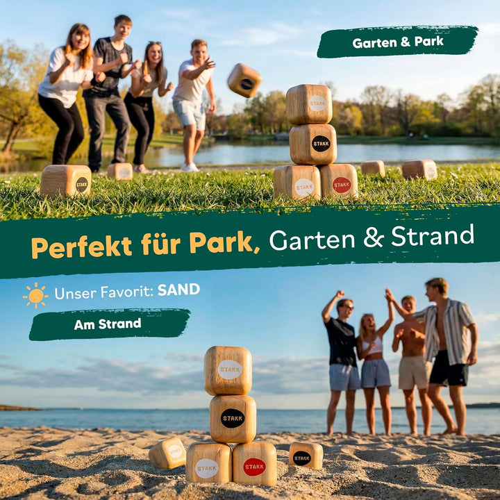 Das Neue Outdoor-Wurfspiel für Kinder & Erwachsene | Boccia-Boule mit modernem Twist | spannendes Ga