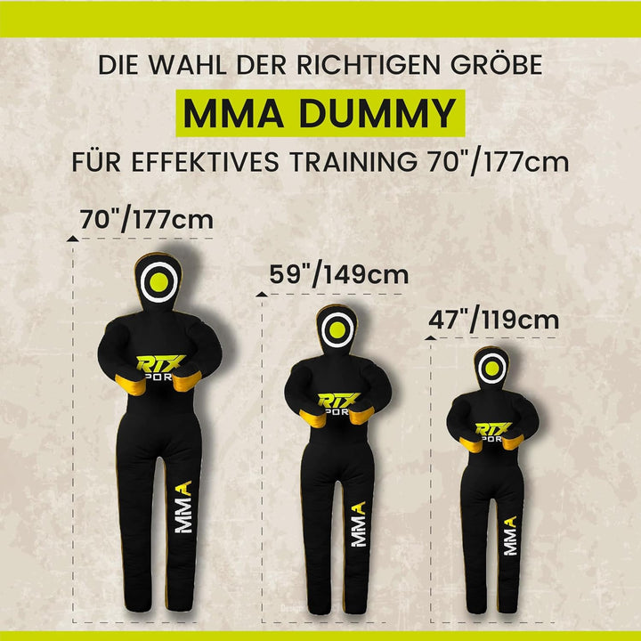 RTX MMA Judo Grappling Dummy -Boxenbeutel Brazilian BJJ Jiu Jitsu Standposition Wrestling BJJ Dummy