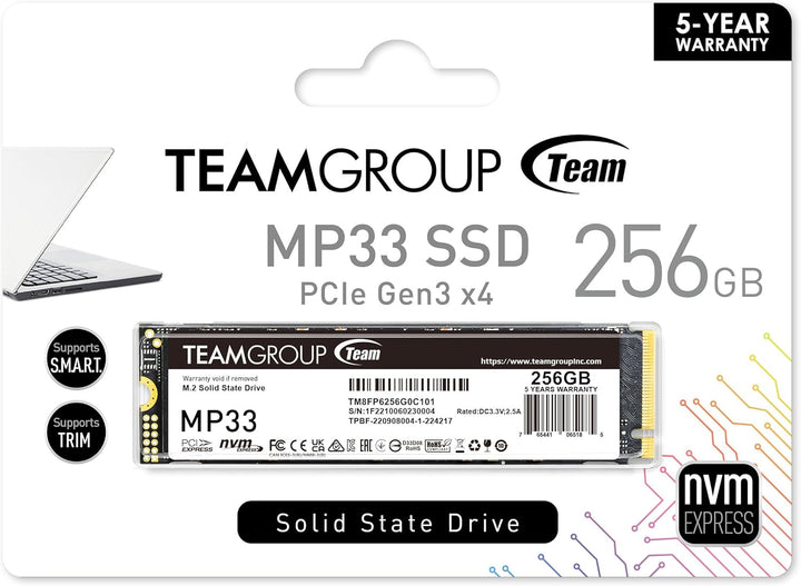 Team Group MP33 M.2 256 GB PCI Express 3.0 3D NAND NVME