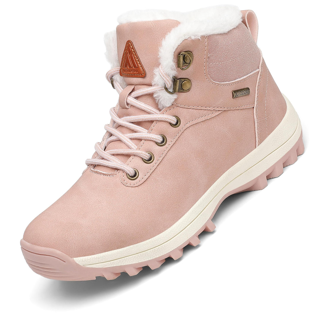 Mishansha Damen Herren Winterschuhe Warm Gefüttert Winterstiefel Wasserdicht Trekking Wanderschuhe G