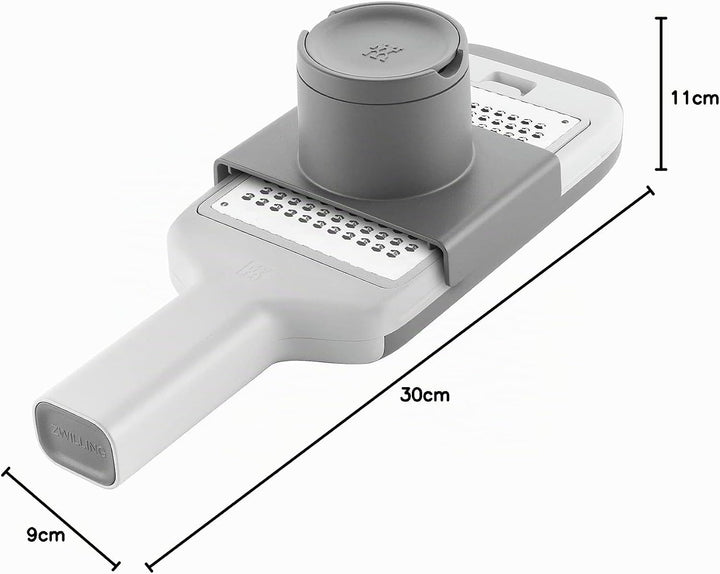 ZWILLING Z-Cut Multi-Reibe, Multifunktional, Edelstahl, 4 austauschbare Klingeneinsätze, Zwei-Wege-R