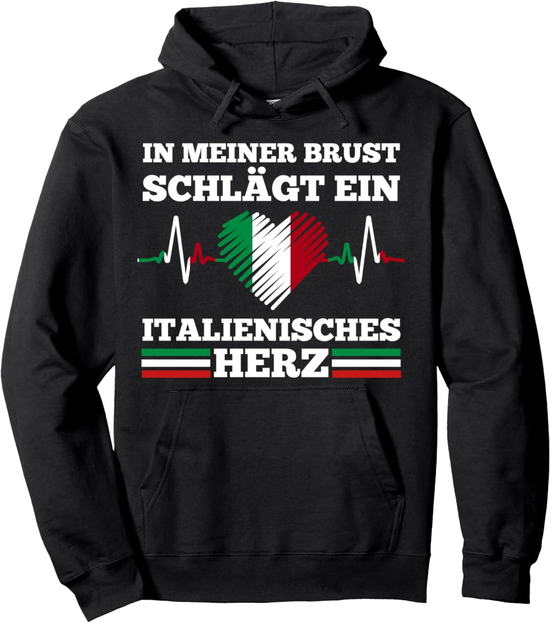 Italiener Italienisches Herz herzschlag Italia Italien Pullover Hoodie