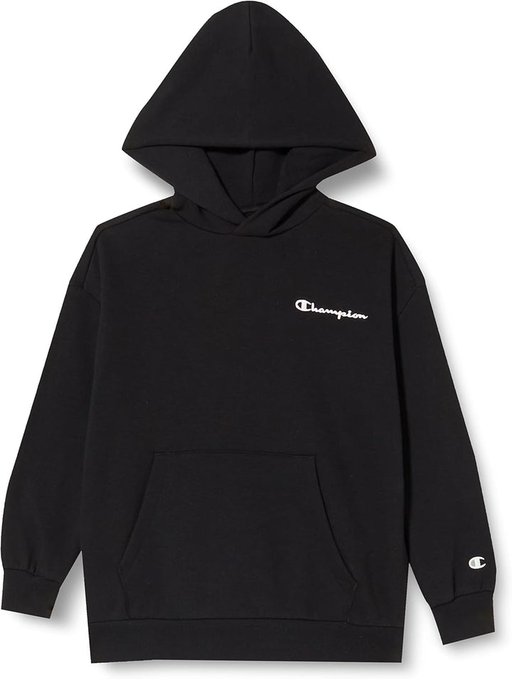 Champion Unisex Kinder Eco Future Spring Terry Kapuzenpullover, 7-8 Jahre Schwarz