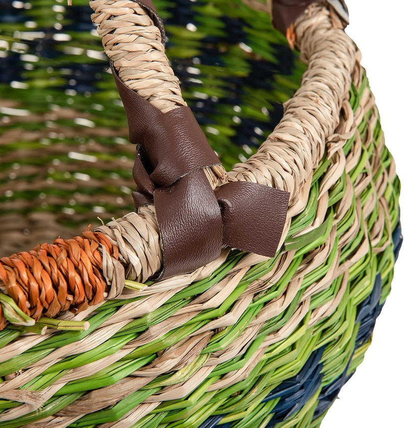 SIDCO Seegras Tasche Afrika Einkaufskorb Strohtasche Kenia Bag Korb Einkaufstasche