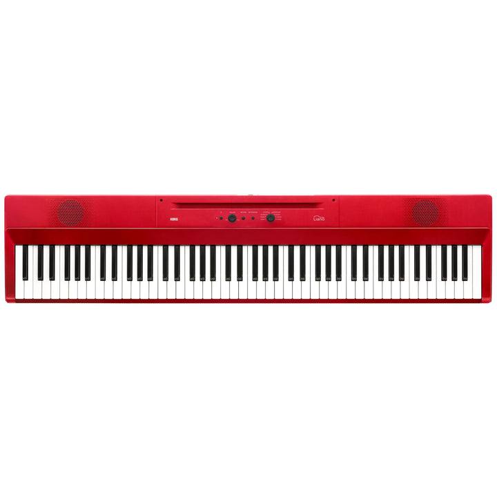 Korg – Liano L1 – Tragbares Digitalpiano mit Hochwertiger Soft-Touch-Tastatur – Metallisches Rot Red