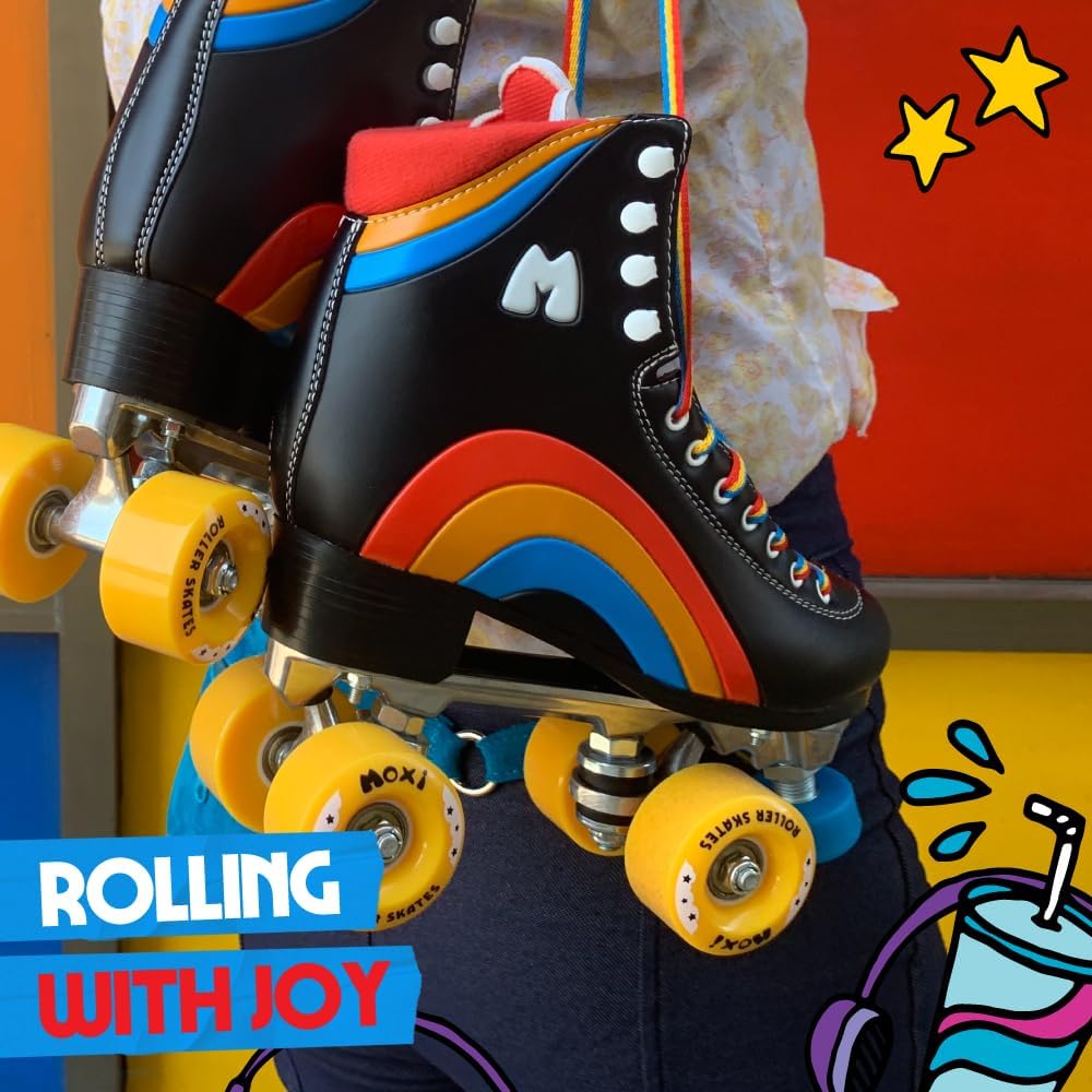 Moxi Skates – Regenbogenreiter – Lustige und modische Rollschuhe für Damen