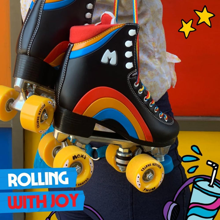 Moxi Skates – Regenbogenreiter – Lustige und modische Rollschuhe für Damen