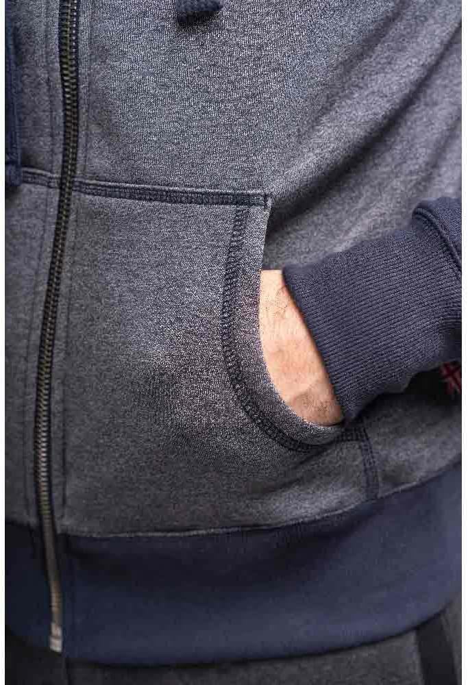 Lonsdale Herren Slough Kapuzensweatjacke XXL Navy, XXL Navy