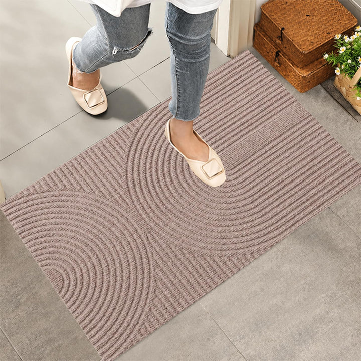 Fussmatte 60x90 cm Innen und Aussen - rutschfeste Schmutzfangmatte - Waschbar Fussmatte, Wasserdicht