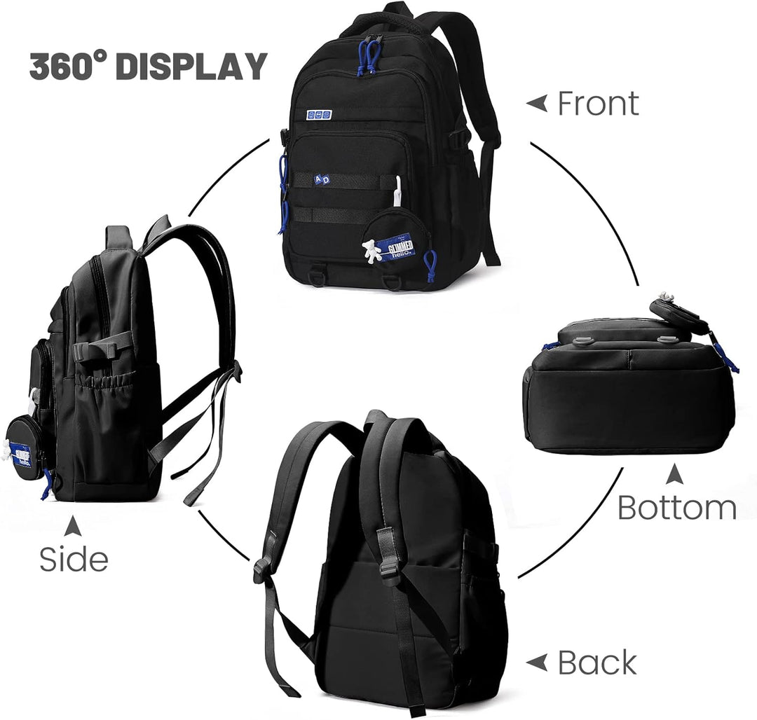 Amythe Schulrucksack Mädchen Teenager, Wasserdicht Daypack, Leichter Schulranzen Mädchen Jungen mit