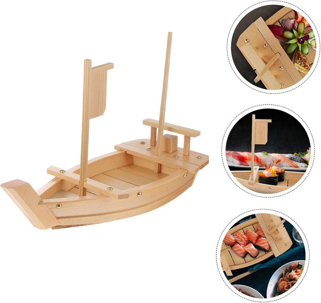 Cabilock 1stk Sushi-Boot Vorspeise-Abendessen-tablett Platten Zum Süssigkeitenschale Sashimi-servier