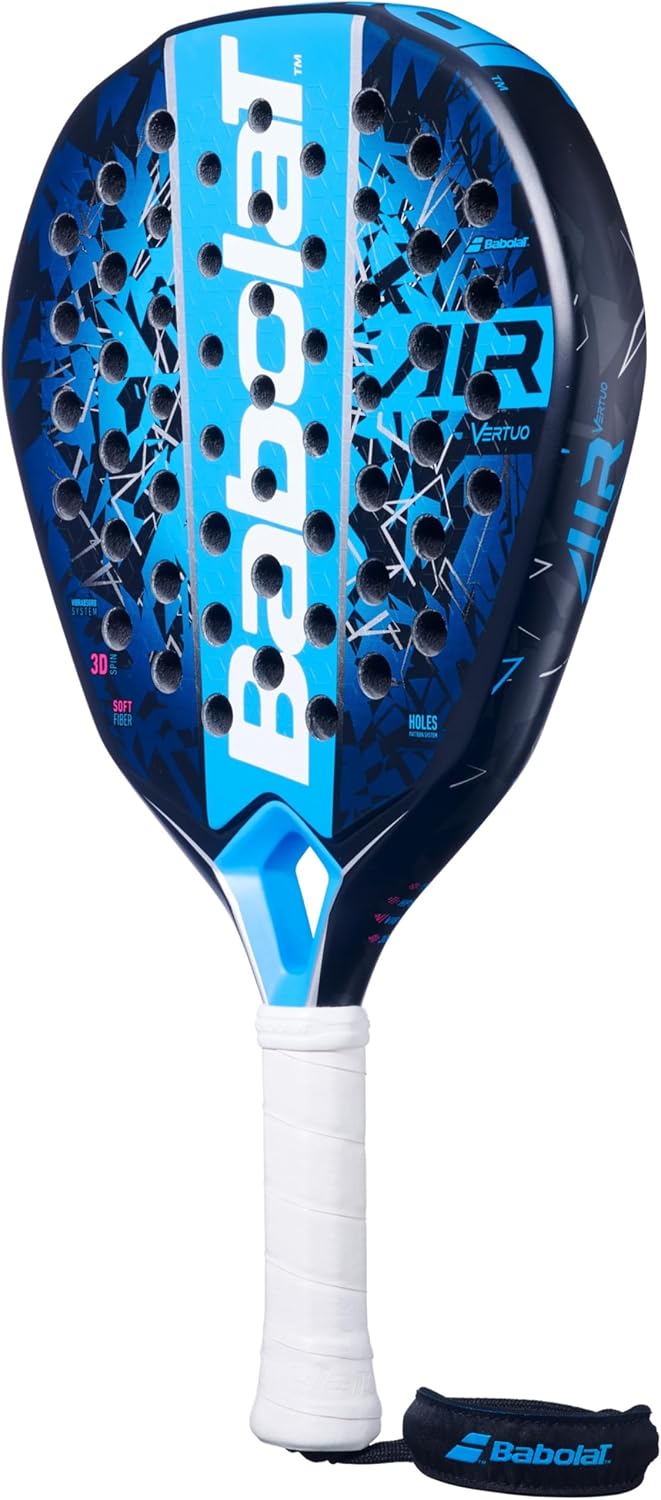 Babolat - Padel-Schläger Modell Air Vertuo, Einheitsgrösse, Farbe Blau, Verbundmaterial, Perfekt für