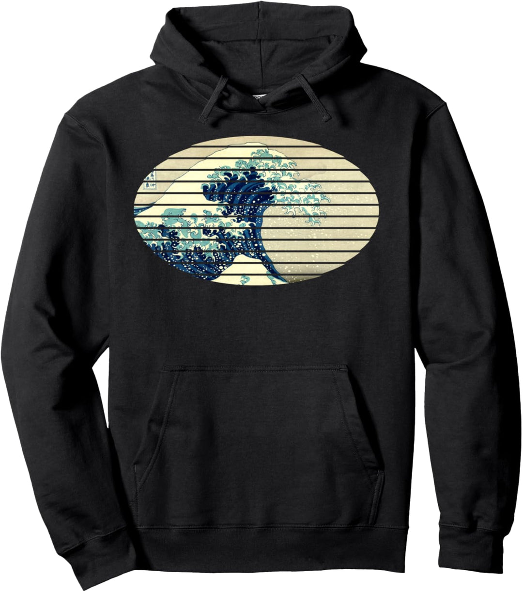 Berühmte Klassische Japanische Kunst "Grosse Welle" Stilvoll Pullover Hoodie