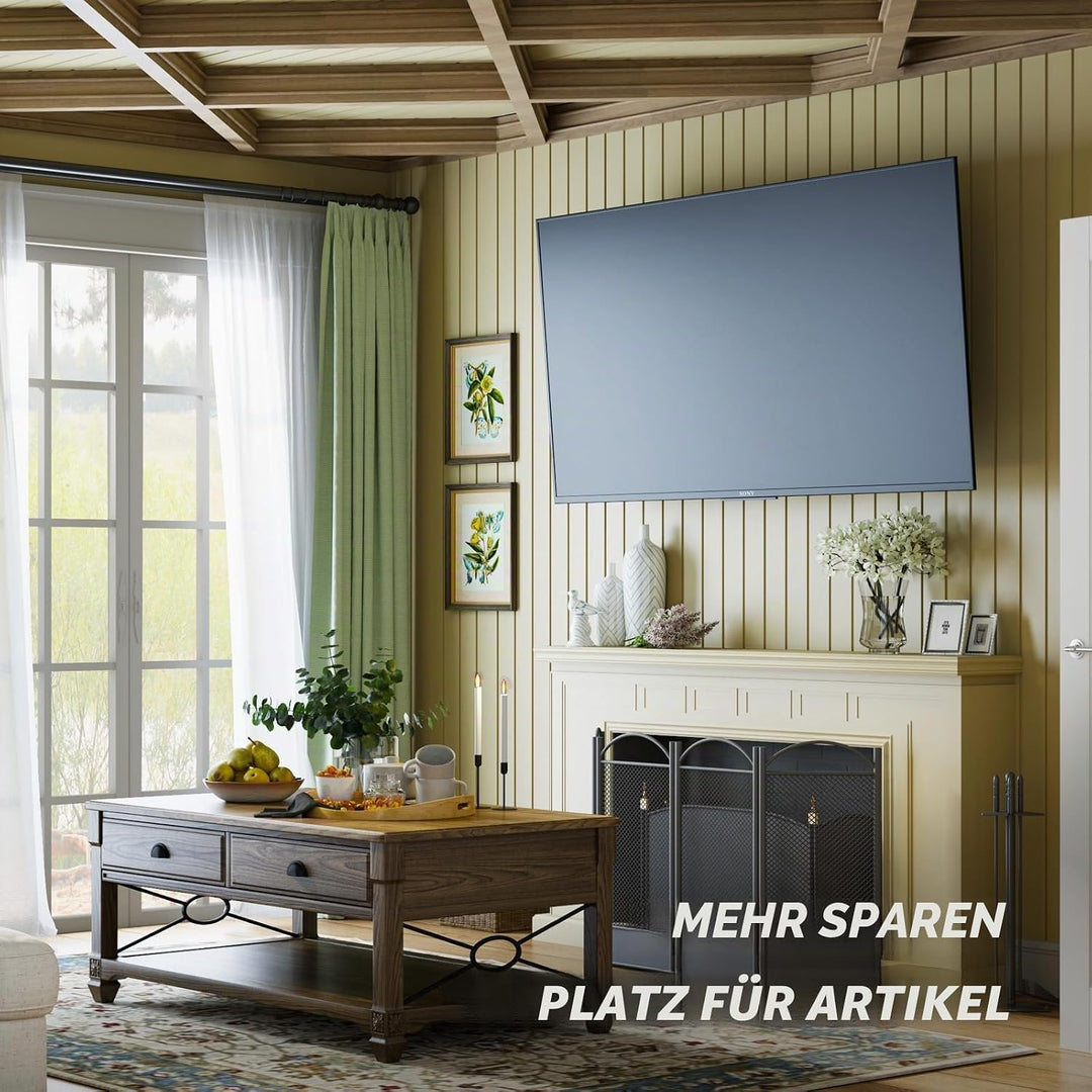 AX WABER TV Wandhalterung für 32-65 Zoll Bildschirme bis zu 45kg, Wandhalterung Fernseher Schwenkbar
