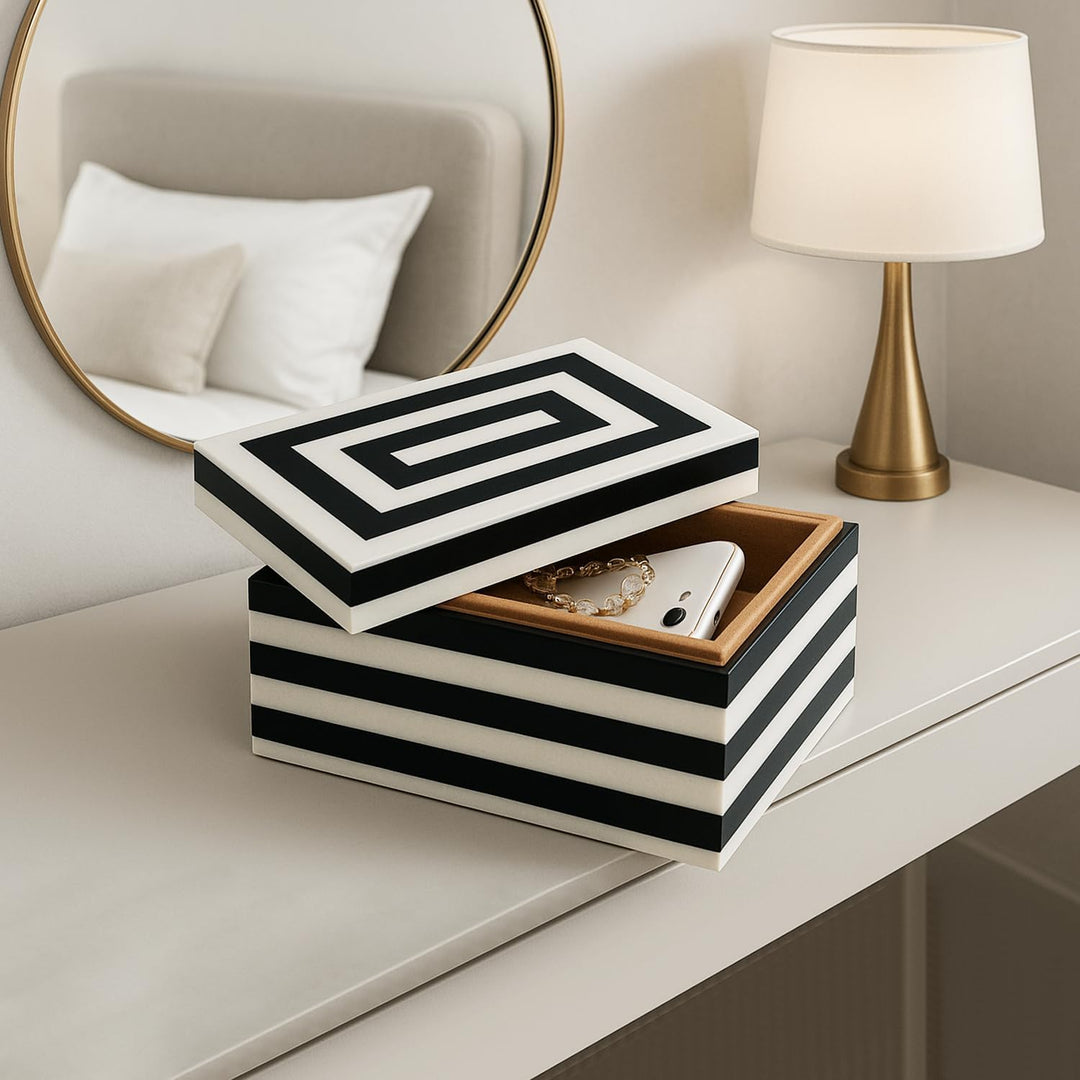 Handicrafts Home Dekorative Kästen für Regale Handgefertigte vielseitige Box Moderne Aufbewahrung Ac
