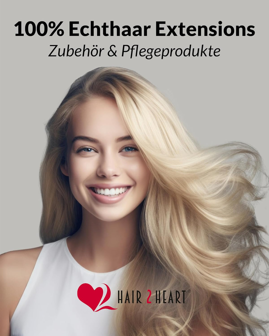 hair2heart Extensions Echthaar Bondings Glatt - 50 Strähnen 0.5g 40cm Goldblond 