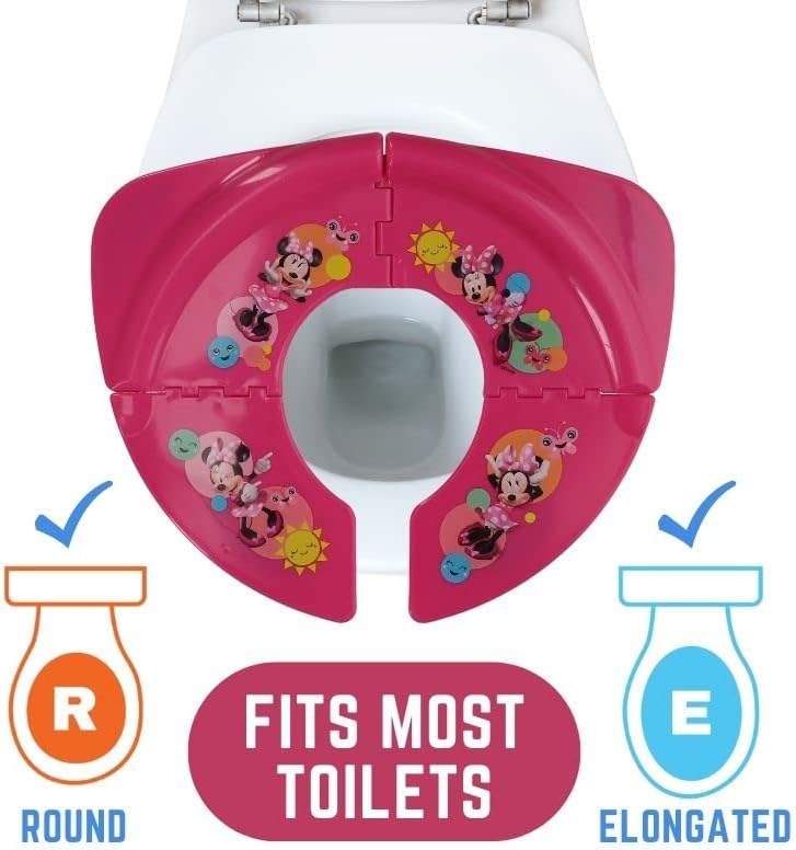 Disney Minnie Mouse Smile Klappbarer Töpfchensitz – Reise-Töpfchentrainingssitz