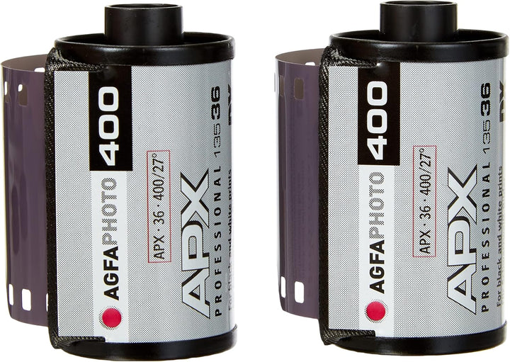AgfaPhoto APX 400 135-36 Negativfim S/W im 2er Pack 2 Stück 400 ASA Single, 2 Stück 400 ASA Single