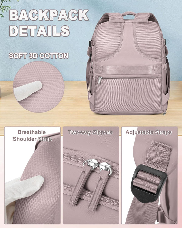 SZLX Grosser Reiserucksack Damen,Vakuum Rucksack mit Pumpe Ryanair Handgepäck 40x30x20 Herren, Wizza