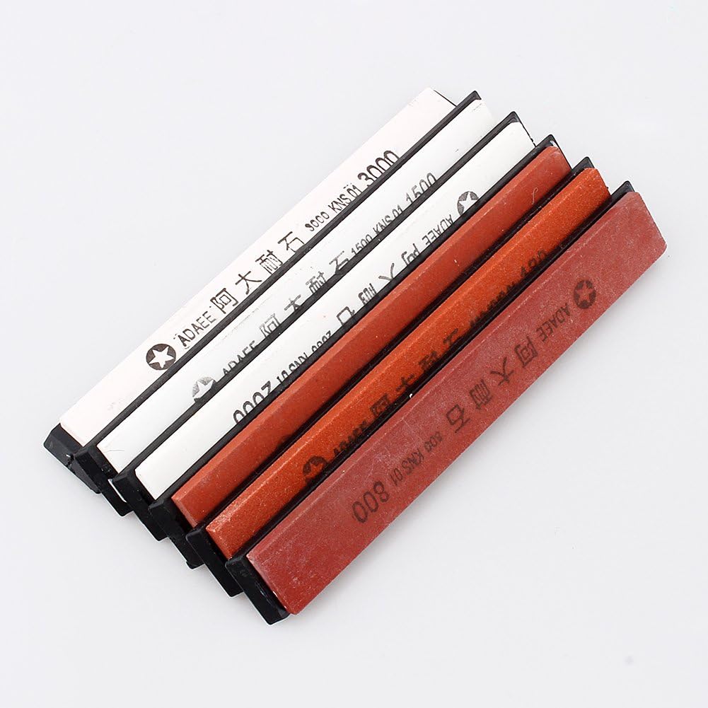 Hilitand Schärfsteine, 6pcs Schleifstein Schleifstein Set Schleifstein Polierspitzer Schleifstein 18