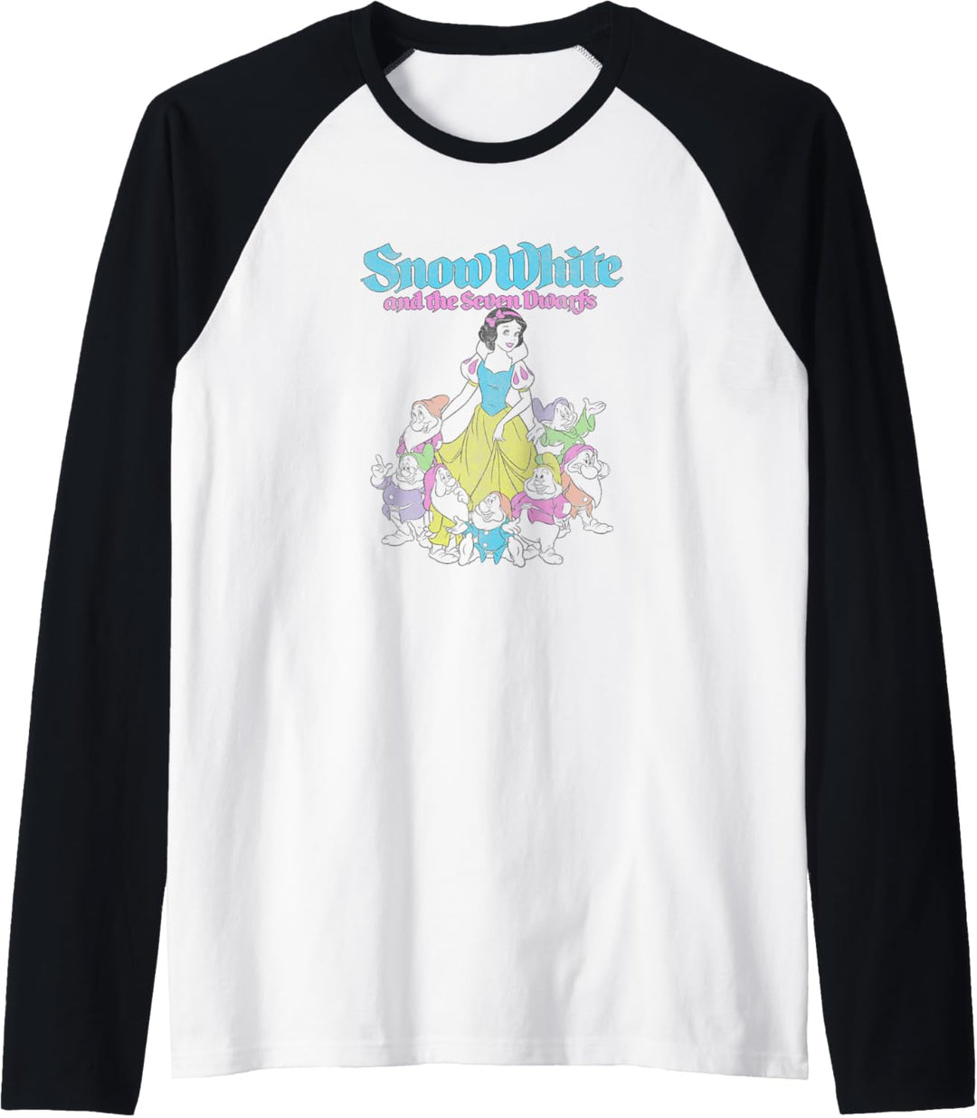Disney Snow White And The Seven Dwarfs Outline Raglan