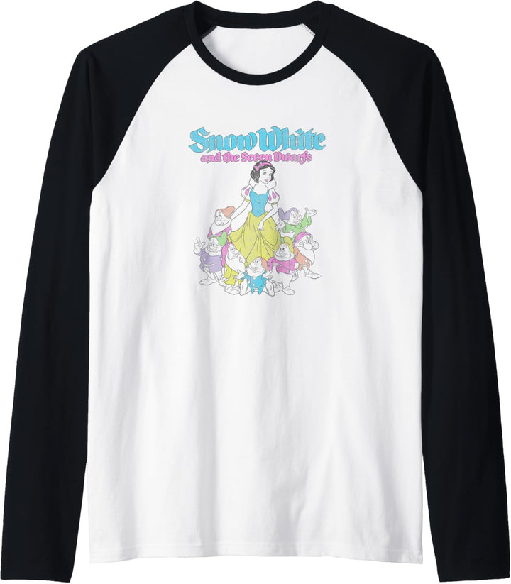 Disney Snow White And The Seven Dwarfs Outline Raglan