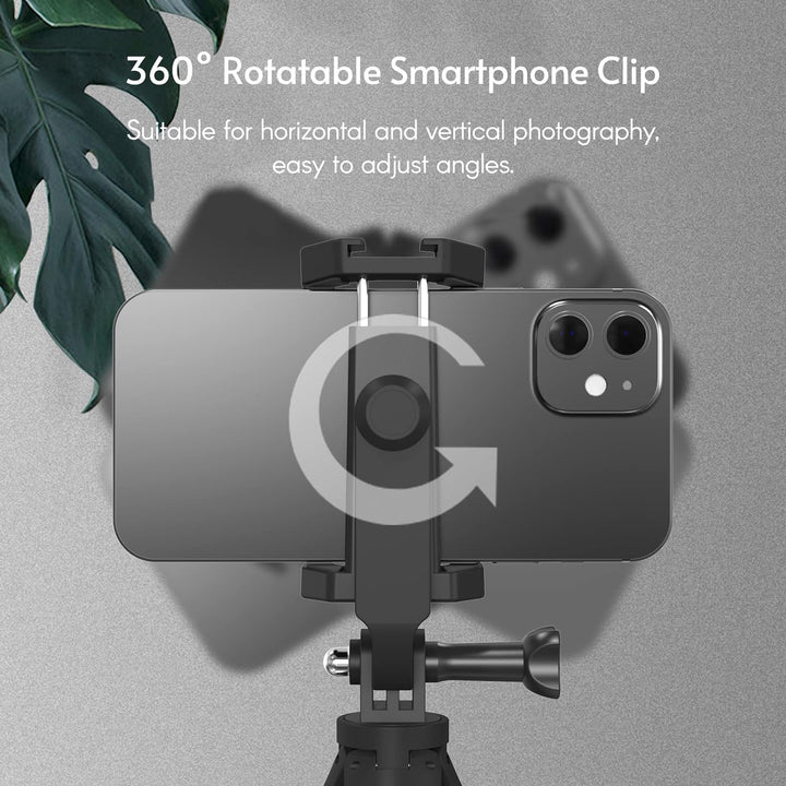 Andoer Smartphone Vlogging Kit, Phone Vlog Kit mit Handy Stativ, Mikrofon, LED Licht, Telefonclip, 3
