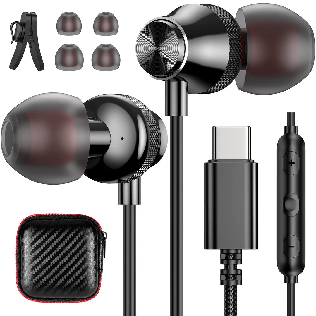 USB C Kopfhörer für Samsung Galaxy A56 A36 A55 A35 Z Flip7 S23FE,In-Ear Kopfhörer USB C Anschluss mi