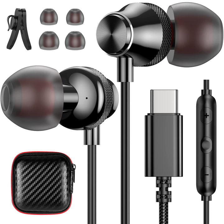 USB C Kopfhörer für Samsung Galaxy A56 A36 A55 A35 Z Flip7 S23FE,In-Ear Kopfhörer USB C Anschluss mi