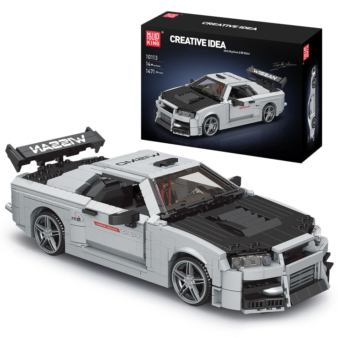 Mould King 10113 Technik Sportwagen Modell, Kreativität Technologie GTR Rennen Cabrio Auto Modellaut